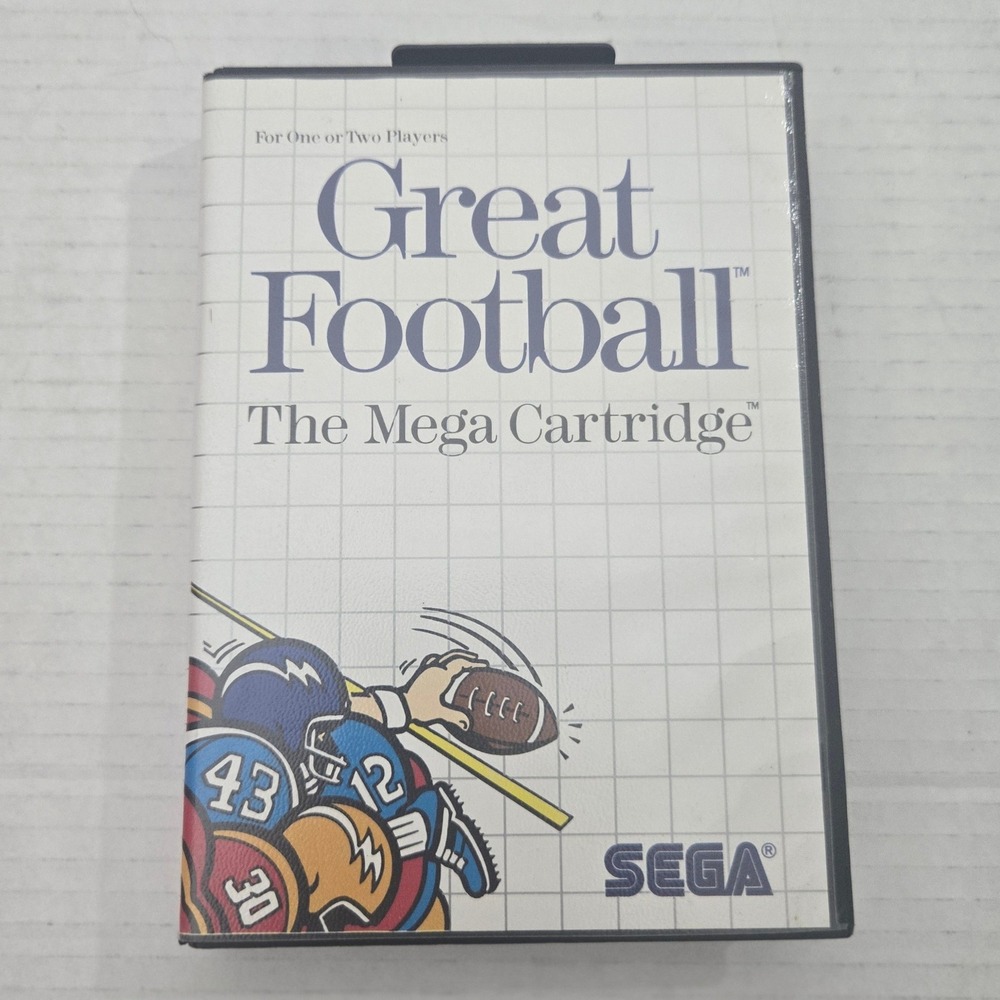 Great Football Sega Master System 1987 CIB Complete In Box With Manual 5058 Game